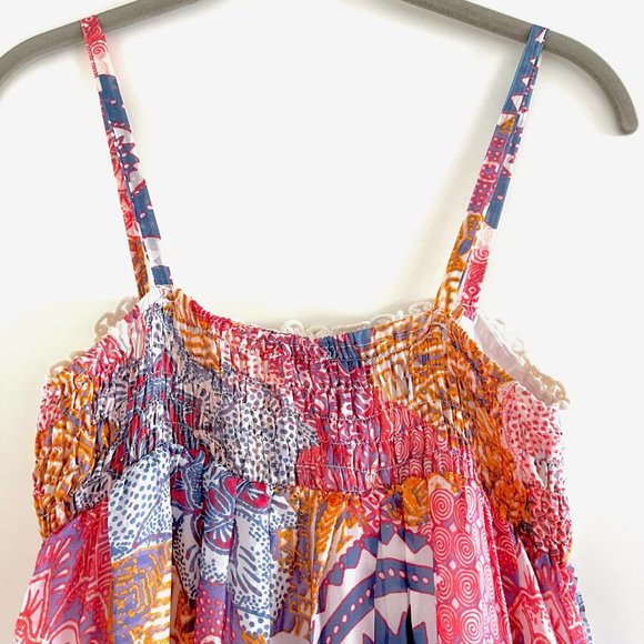 Devotion Pink Floral Silk & Lace Maxi Dress One Size - Picture 5 of 14